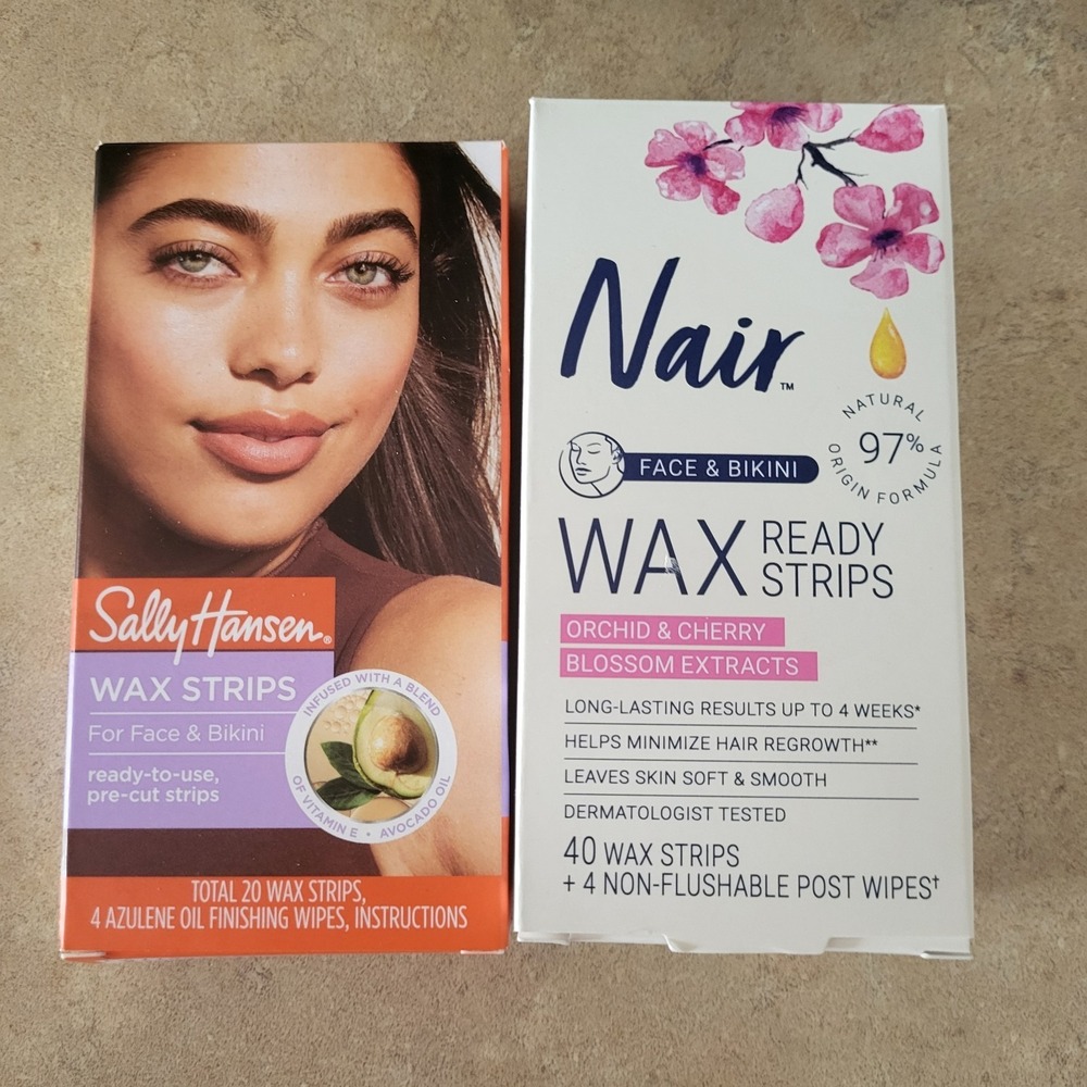 Sally Hansen & Nair Wax Ready Strips Face & Bikini